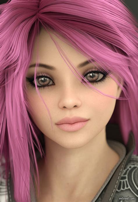 25 beautiful and realistic 3d character designs from top designers