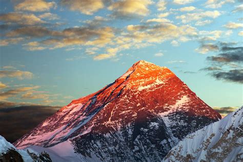 The Peak Of The Highest Mountain In The World Everest In Wall Mural