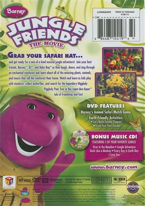 Barney Jungle Friends With Cd Dvd Dvd Empire