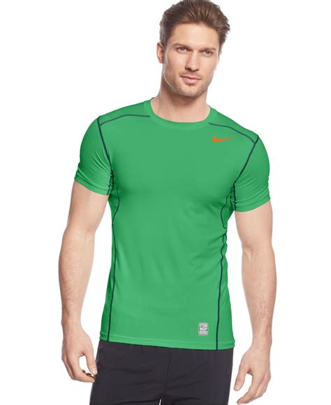 Nike Fitted Hypercool Dri Fit T Shirt In Green For Men Lyst