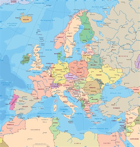 Map Of Europe Countries