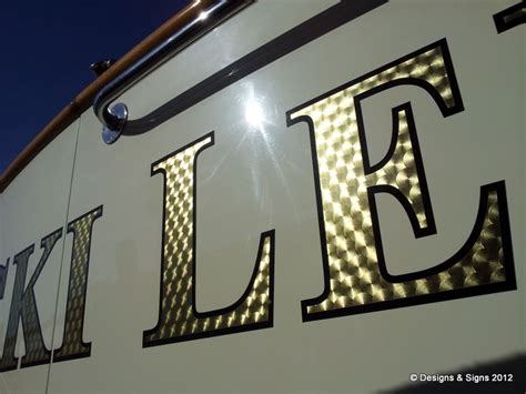 Gold Leaf Boat Lettering Vicki Lee Designs And Signs