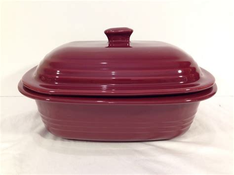 Euc Pampered Chef Deep Covered Cranberry Baker 31 Qt Never Used