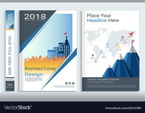 Corporate Cover Book Design Template Royalty Free Vector