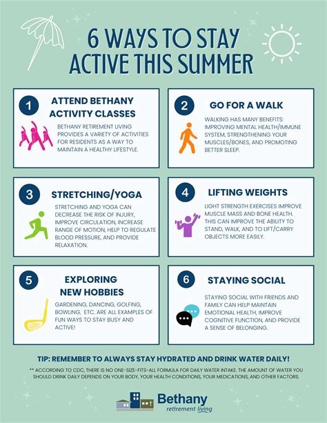 Ways To Stay Active This Summer Bethany Retirement Living