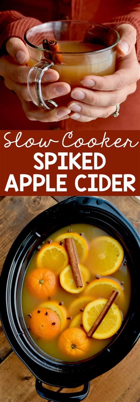 Slow Cooker Spiked Apple Cider Wine And Glue