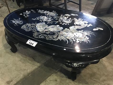 Chinese Mother Of Pearl Inlay Coffee Table Able Auctions