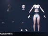 D Model Nude Bikini Girl Ashley Rigged Animated For Blender Unreal