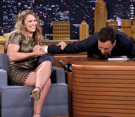 Ronda Rousey Taps Out Jimmy Fallon On The Tonight Show Mens Journal