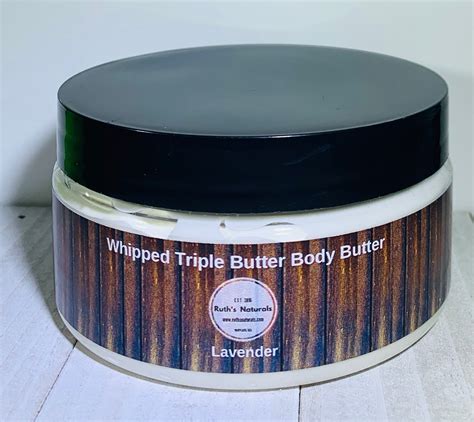 Whipped Triple Butter Body Butter 8 Oz Ruths Naturals