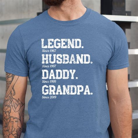 Legend Husband Daddy Grandpa Shirt Fathers Day Shirt Custom Grandpa Shirt Papa Shirt Daddy