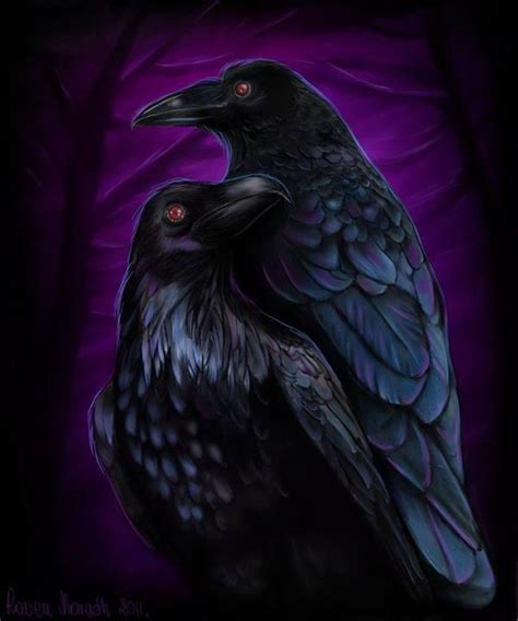 Ravens Together Dark Art Raven Art Beautiful Dark Art
