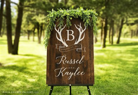 Custom Rustic Wedding Sign Large Wood Welcome Sign Rustic