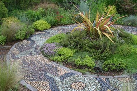 Pebble Mosaic Walkways Garden Design