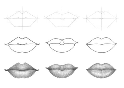 Easy Sketches Of Lips