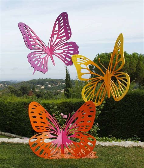 Composition 3 Papillons Butterfly Trio By Danu At The Sculpture Park