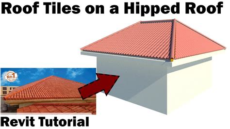 Revit Tutorial Roof Tiles On A Hipped Roof Youtube