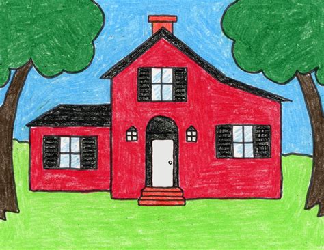 How To Draw A House Art Projects For Kids Bloglovin