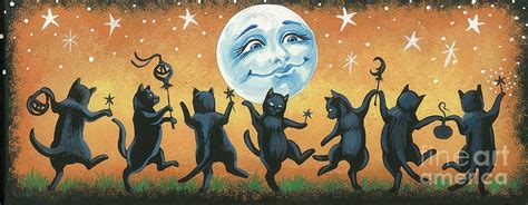 Dance Of The Black Cats Painting By Margaryta Yermolayeva Fine Art