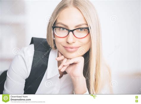 Smiling Businesswoman Portrait Stock Image Image Of Business Gorgeous 79330289