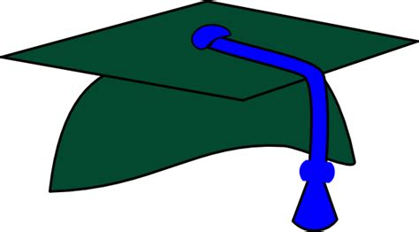 Maybe you would like to learn more about one of these? Green Graduation Cap Blue Tassel Clip Art at Clker.com ...