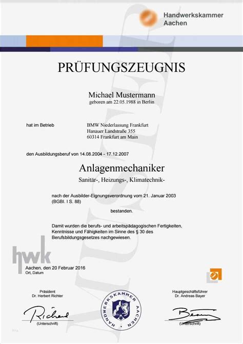 Businessplan | vorlagen und muster zum download businessplan als basis des erfolges: Meisterbrief Vorlage Download Schönste Hwk Prüfungszeugnis ...