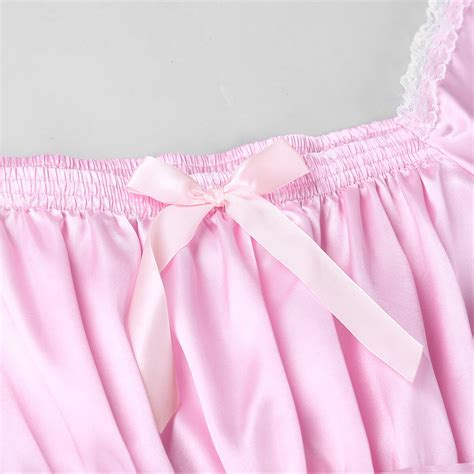 Sissy Mens Satin Lace Lingerie Bra Set Bikini Bra Tops Skirt Crossdresser Dress Ebay