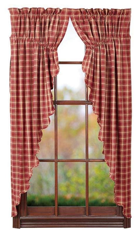 Country Farmhouse And Primitive Style Prairie Curtains