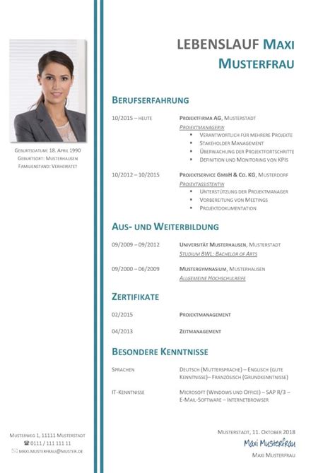 Kostenloser lebenslauf zum ausfüllen word. Lebenslauf Muster Design Kostenlos - design bild