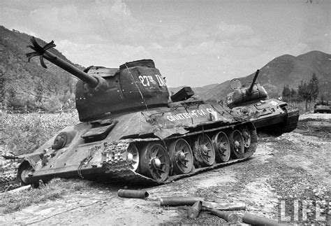 North Korean T 3485 Tanks Destroyed By The 27th Infantry Regiment