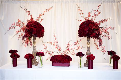 See wedding vows for him and her examples below. Dramatic Red Wedding Flowers - Hotel Palomar DC - Holly ...