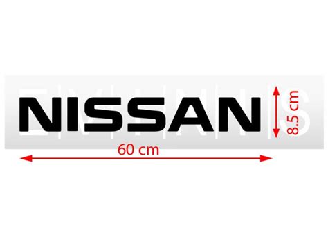 Nissan Rear Window Vinyl Sticker Car Decal 60cm X1 Etsy