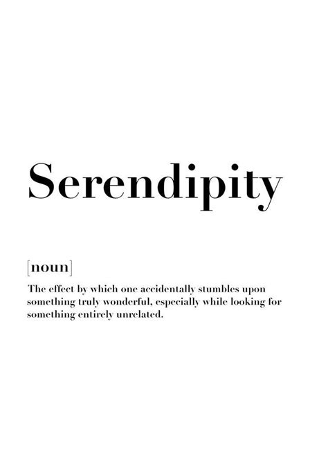 Serendipity Unique Words Definitions