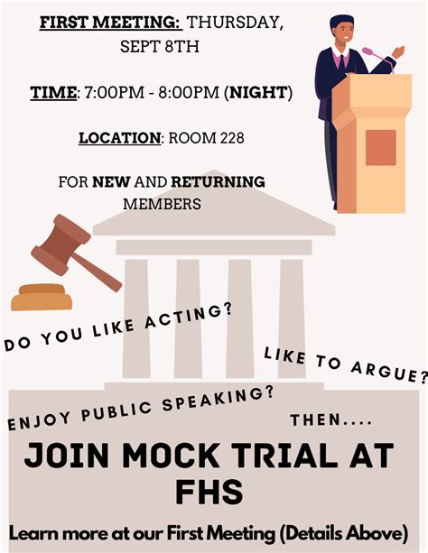 Like To Argue Join Mock Trial Pantherbook