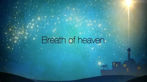 breath of heaven lyric video youtube
