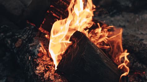 Download Wallpaper 3840x2160 Bonfire Fire Flame Wood Coals Heat 4k