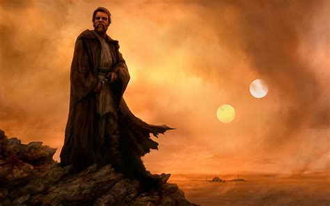 Hd Wallpaper Obi Wan Kenobi Star Wars Man Wearing Hooded Robe
