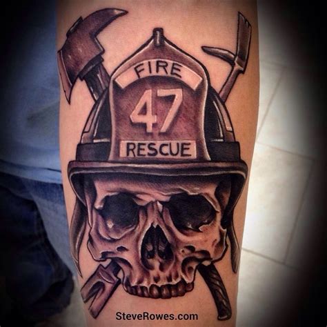 27 Best Fire Firefighter Tattoo Designs Images On Pinterest Firefighter Tattoos Fire
