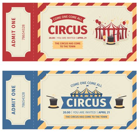 5 best images of free carnival printable ticket templates