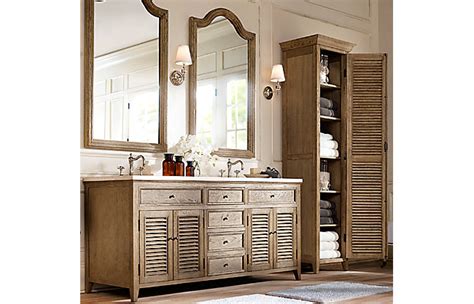 2 cabinets contain adjustable shelves for storage; Restoration Hardware Shutter Tall Cabinet. Original Price ...