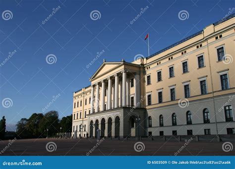 Royal Palace Oslo Norway Stock Image Image Of Flag Scandinavia 6503509
