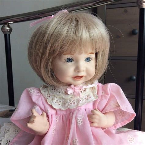 Small Porcelain Baby Doll Blonde Hair Pink Outfit 90s 12 Etsy Pink