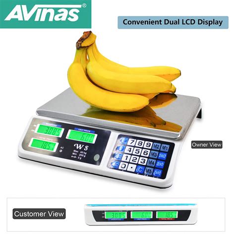 Avinas Digital Pricing Scale Electronic Price Computing Scale For Food