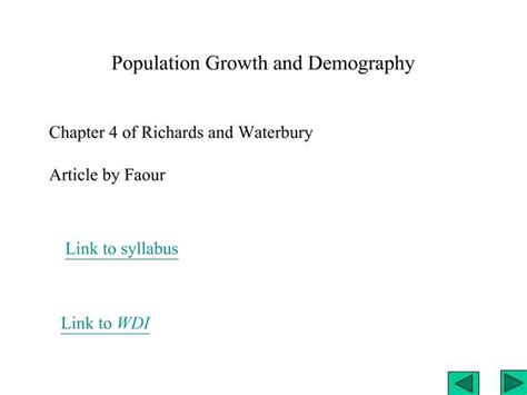 Ppt Population Growth And Demography Powerpoint Presentation Free