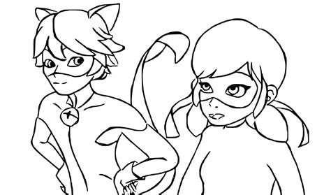 Find more coloring pages online for kids and adults of miraculous ladybug and cat noir very happy coloring pages to print. Ladybug And Cat Noir Are Talking coloring page ...