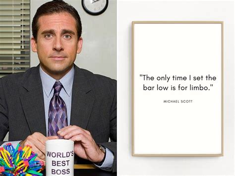The Office Michael Scott Quote Art Print Funny Cubicle Decor Etsy