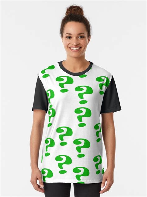 Riddler Question Marks T Shirt By Geekyworld Redbubble