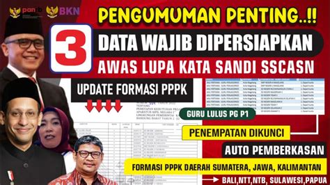 Selamat Data Peserta P Sudah Aman Data Wajib Siapkan Segera