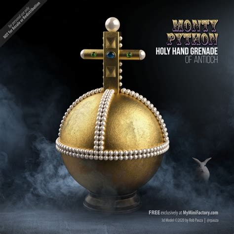 Holy Hand Grenade Of Antioch 3d Print Monty Python And The Holy Grail