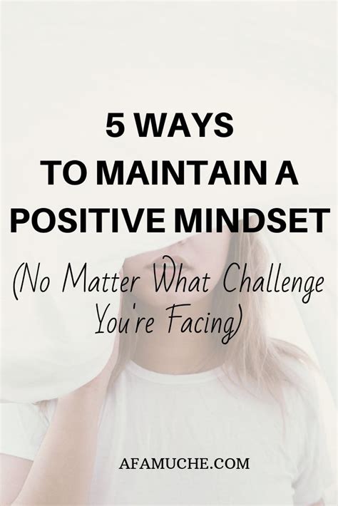 5 Ways To Maintain A Positive Mindset